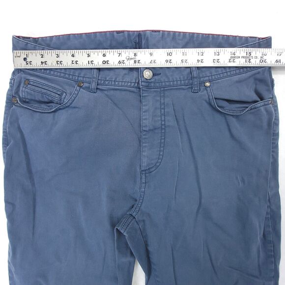 Johnnie-O Men’s 5-Pocket Chino Cotton Pants Blue Size 33x32 - Picture 5 of 9